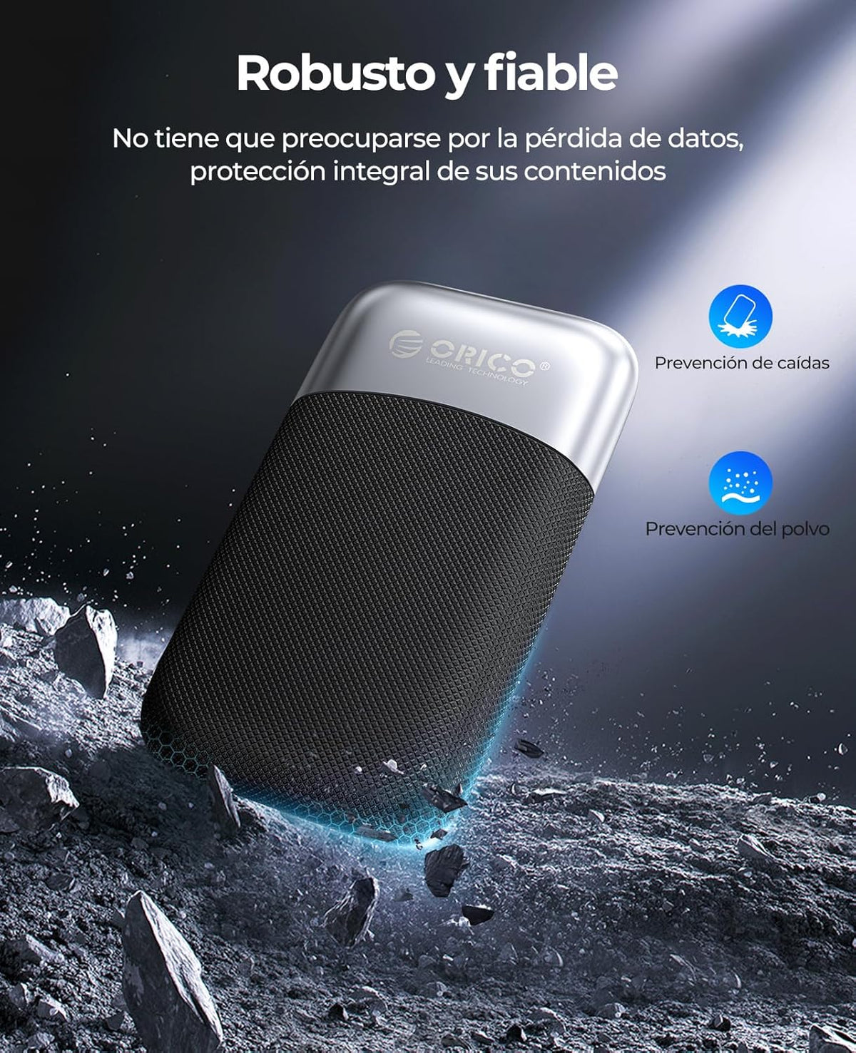 ORICO 512GB External SSD Up to 2000MB/s, Portable Solid State Drive with 20Gbps USB C&A Cable, Reliable Storage for Type-C Smartphone, Tablets, Laptops, USB 3.2 Gen 2x2- M20