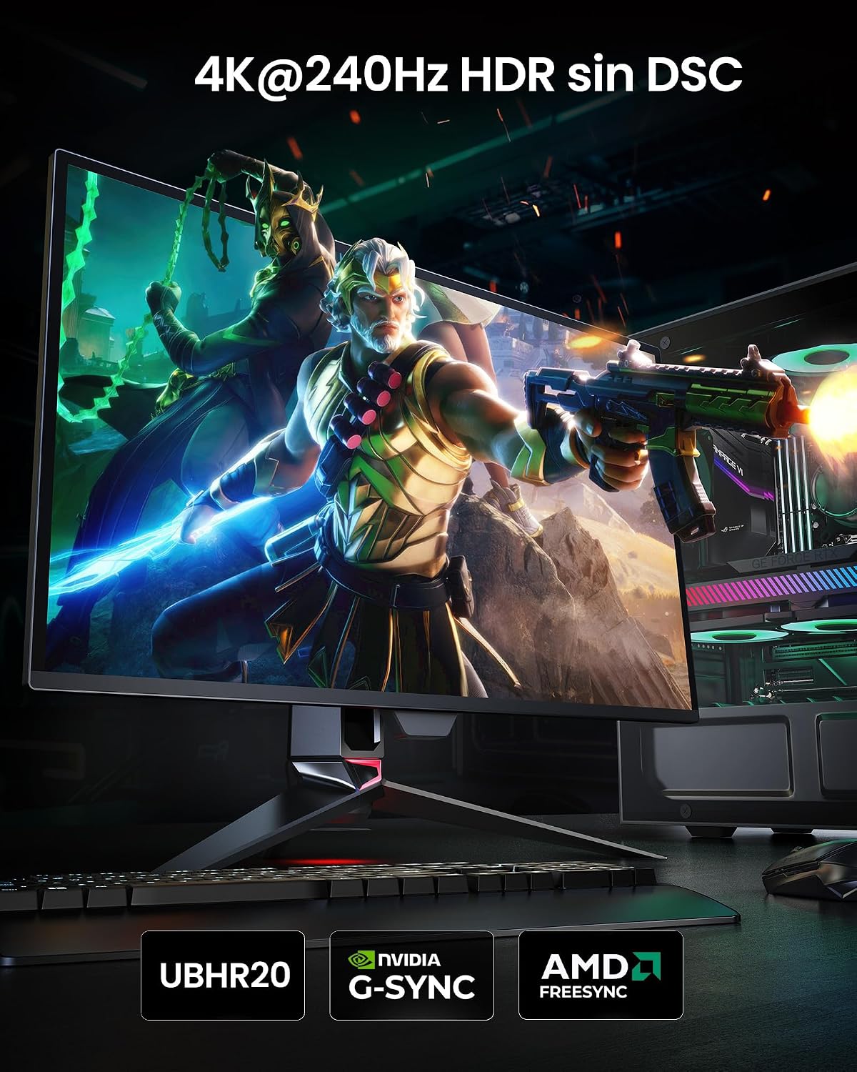 80Gbps 2.1 6.6FT/2M [8K@240Hz, 4K@540Hz 360Hz 240Hz] 2.1 16K, DP80 1.4, 5090 9070XT Silkland DisplayPort Cable [VESA