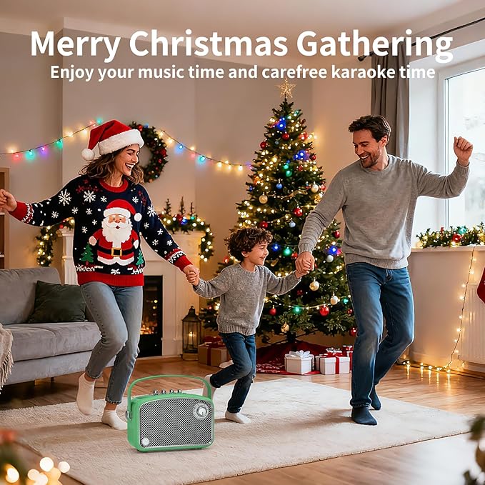 Bluetooth Speaker 120W Peak Powerful Retro Wireless Hi-Fi Loud Speakers with Deep Bass Dual DSP Chips Portable Boombox for Home Room Office Decor Camping Party Festival Gifts Christmas Events