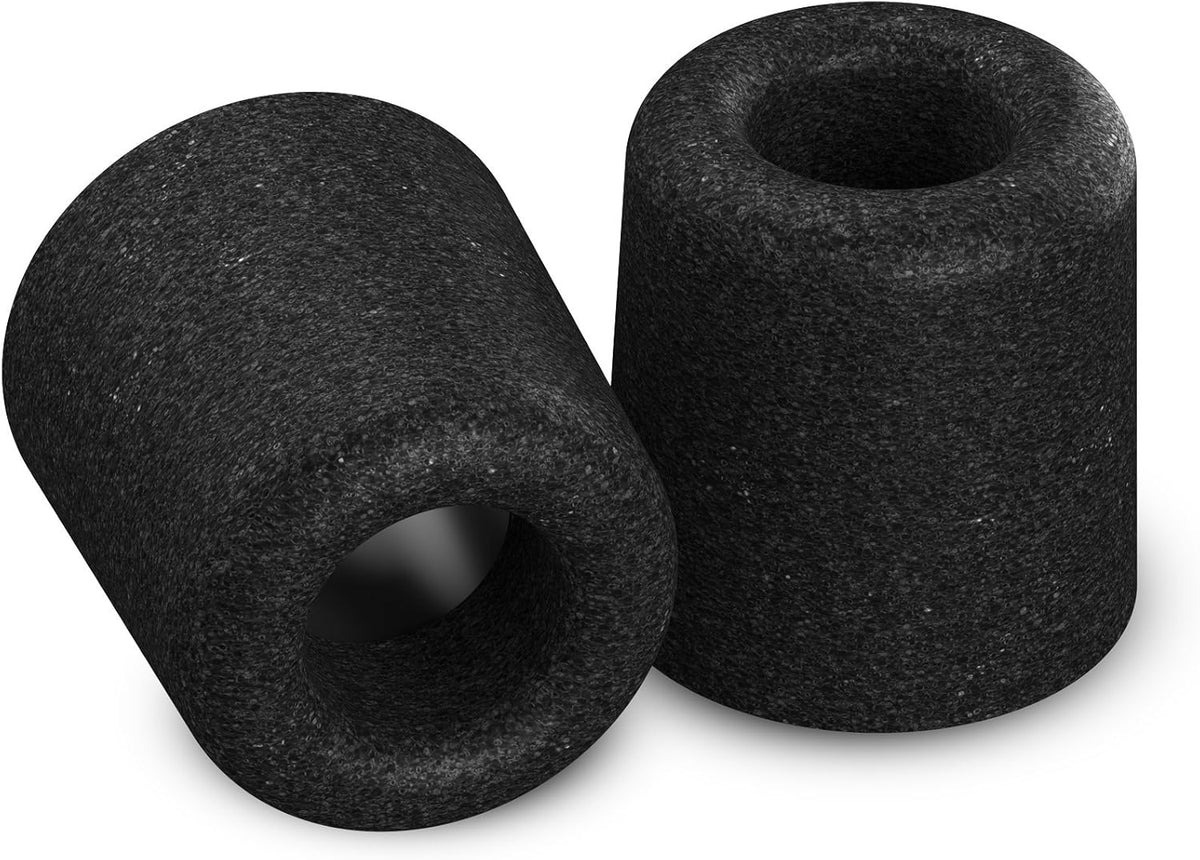 Comply 600 Core Series | Memory Foam Replacement IEM Ear Tips for Truthear, Sennheiser, Moondrop & More | Superior Noise Isolation, Ultimate Comfort, Secure Fit | Black, Large (3 Pairs)