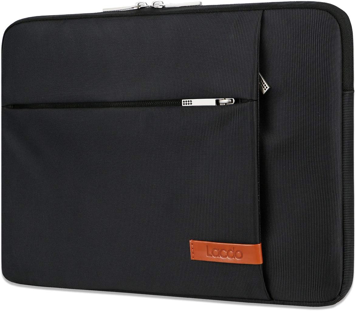 Lacdo 13 inch Laptop Sleeve Case for 13 inch New MacBook Air M4 A3240 2025, M3 A3113, M2 A2681, M1 A2337 | 13" MacBook Pro M2/M1 A2338 A2251 A2289 | 13" iPad Air M3/iPad Pro M4 Computer Bag, Black