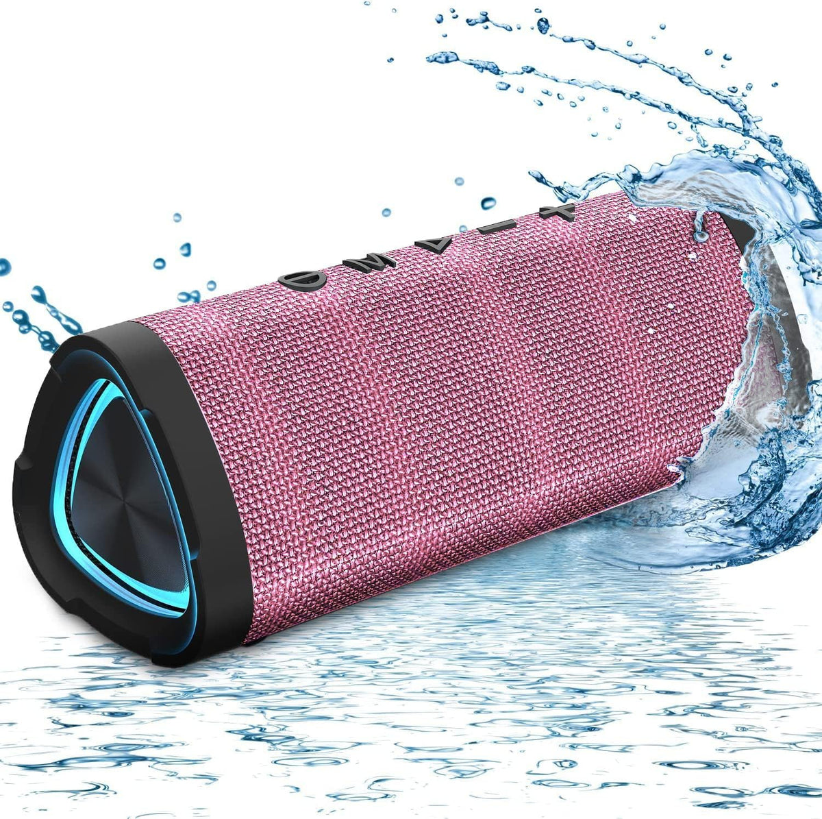 Vanzon Bluetooth Speakers V40 Portable Wireless Speaker V5.0 with 24W Loud Stereo Sound, TWS, 24H Playtime & IPX7 Waterproof, Suitable for Travel, Home&Outdoors-Pink