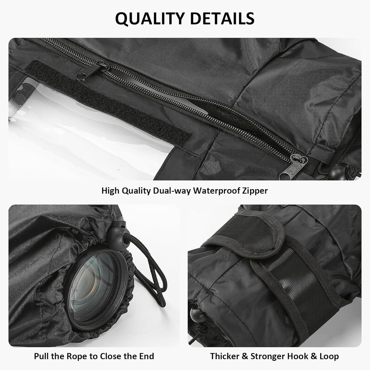 Fizentia Professional Waterproof Camera Rain Cover,Universal DSLR Camera Protector for Outdoor Photography