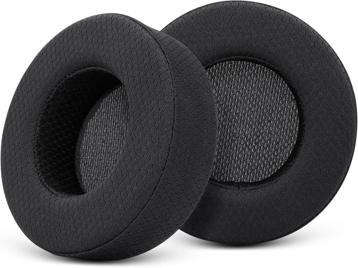 GEVO Ear Pads Cushion Replacement for Corsair Virtuoso RGB Wireless SE XT Gaming Headset,Corsair Virtuoso Earpads with Mesh Fabric,High-Density Softer Memory Foam,Black