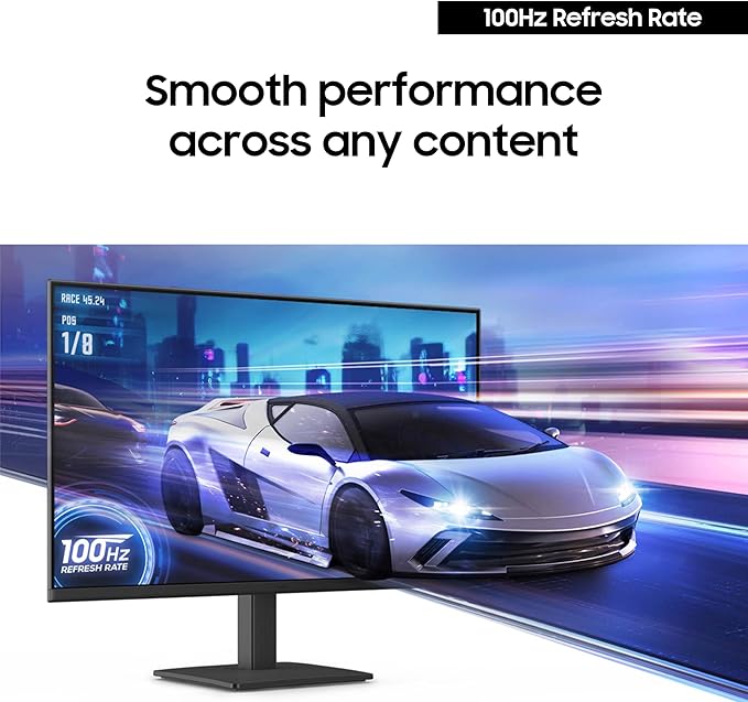 Samsung 22 (S30GD) Essential Monitor with IPS Panel and Tilt Only Stand 100Hz Refresh Rate Ergonomic Design Advanced Eye Care Game Mode LS22D304GANXZA