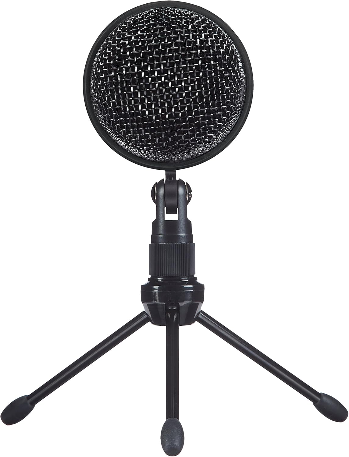 Amazon Basics Mini USB Condenser Microphone for Online Meeting, Gaming, Podcast - Black