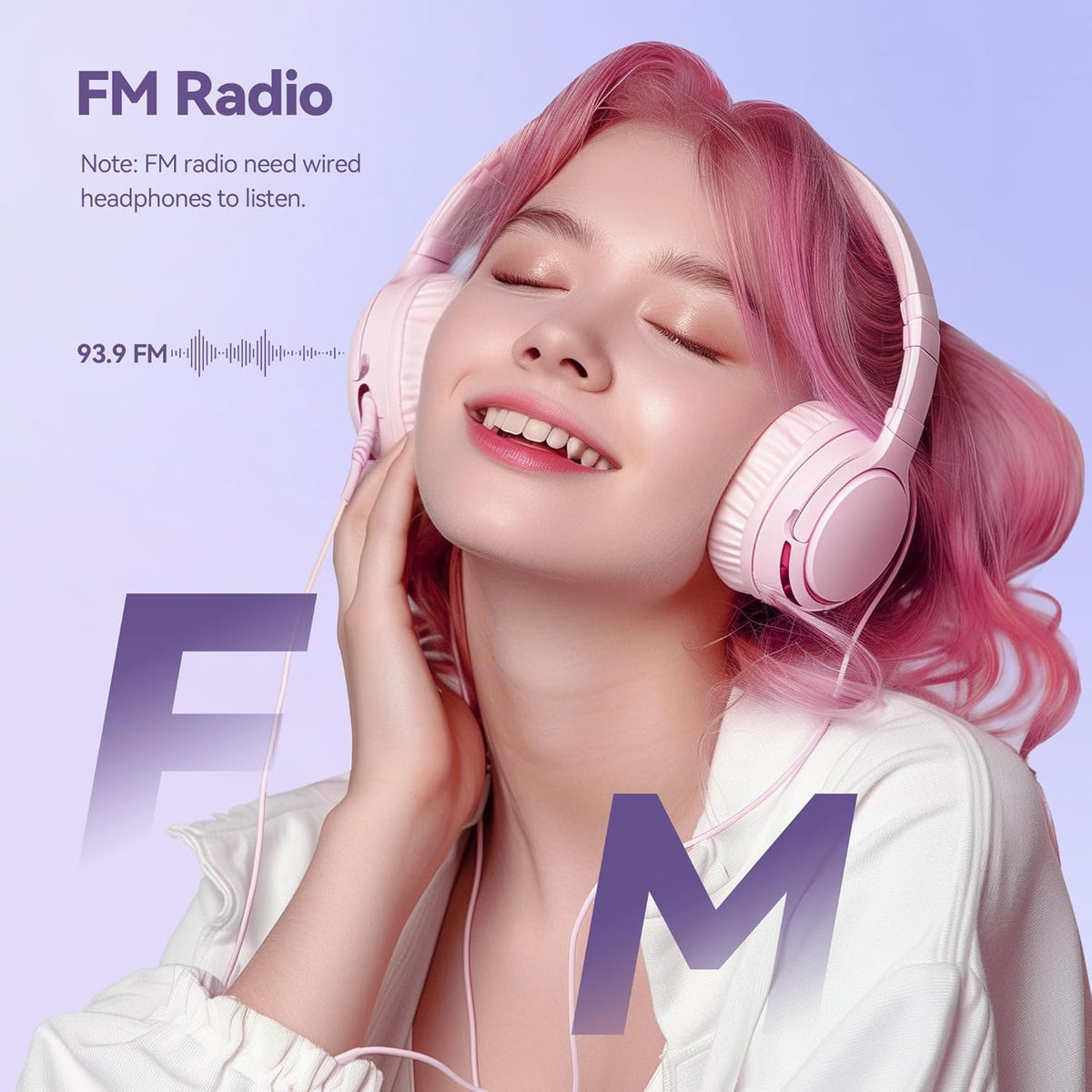 AGPTEK 64GB MP3 M3 2.4 inch 128GB(Purple) Player with Bluetooth, Music Player with Speaker and FM Radio, Touch Buttons