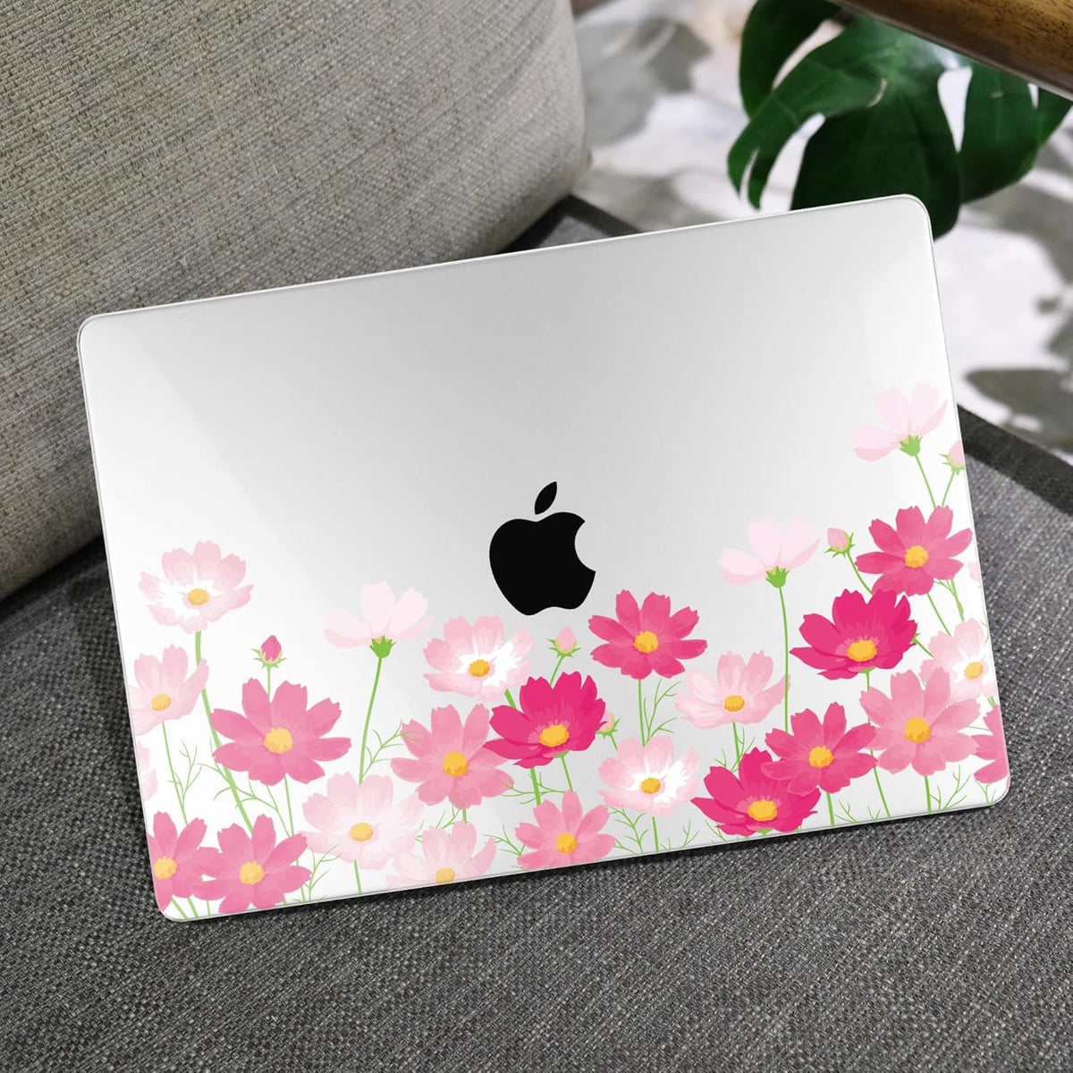 MEEgoodo Case for MacBook Pro 13 inch Case 2022 2021 2020 New A2338 M2/M1 A2251 A2289, Laptop Hard Shell with Keyboard & Camera Cover Compatible with 13 inch MacBook Pro, Bright Pink Flowers