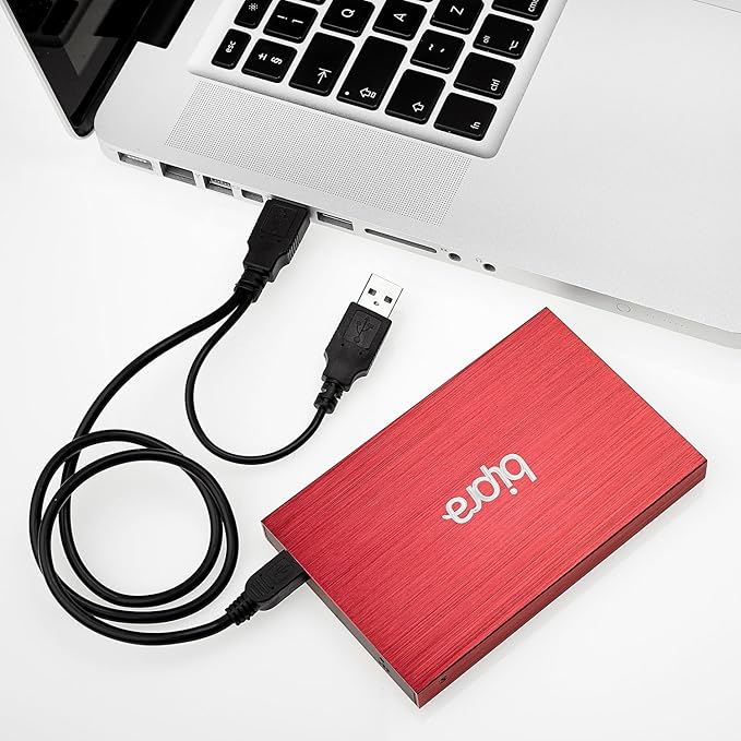 B:Drive B3 500GB USB 3.0 2.5 inch NTFS Portable External Hard Drive - Red