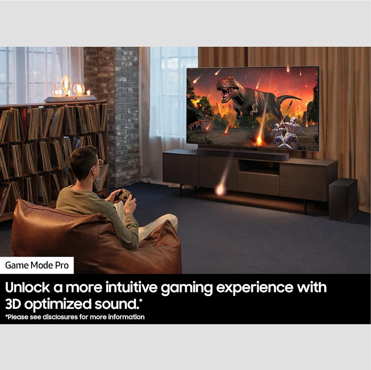 Samsung HW-Q600C 3.1.2ch Soundbar w/Dolby Audio, Q-Symphony, Adaptive Sound, HDMI eARC, Game Mode Pro, Bluetooth, Acoustic Beam, Tap Sound