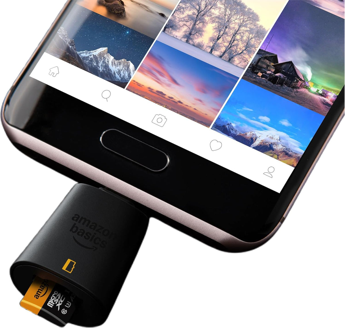 Amazon Basics Micro SD Card Reader USB-C 3.0