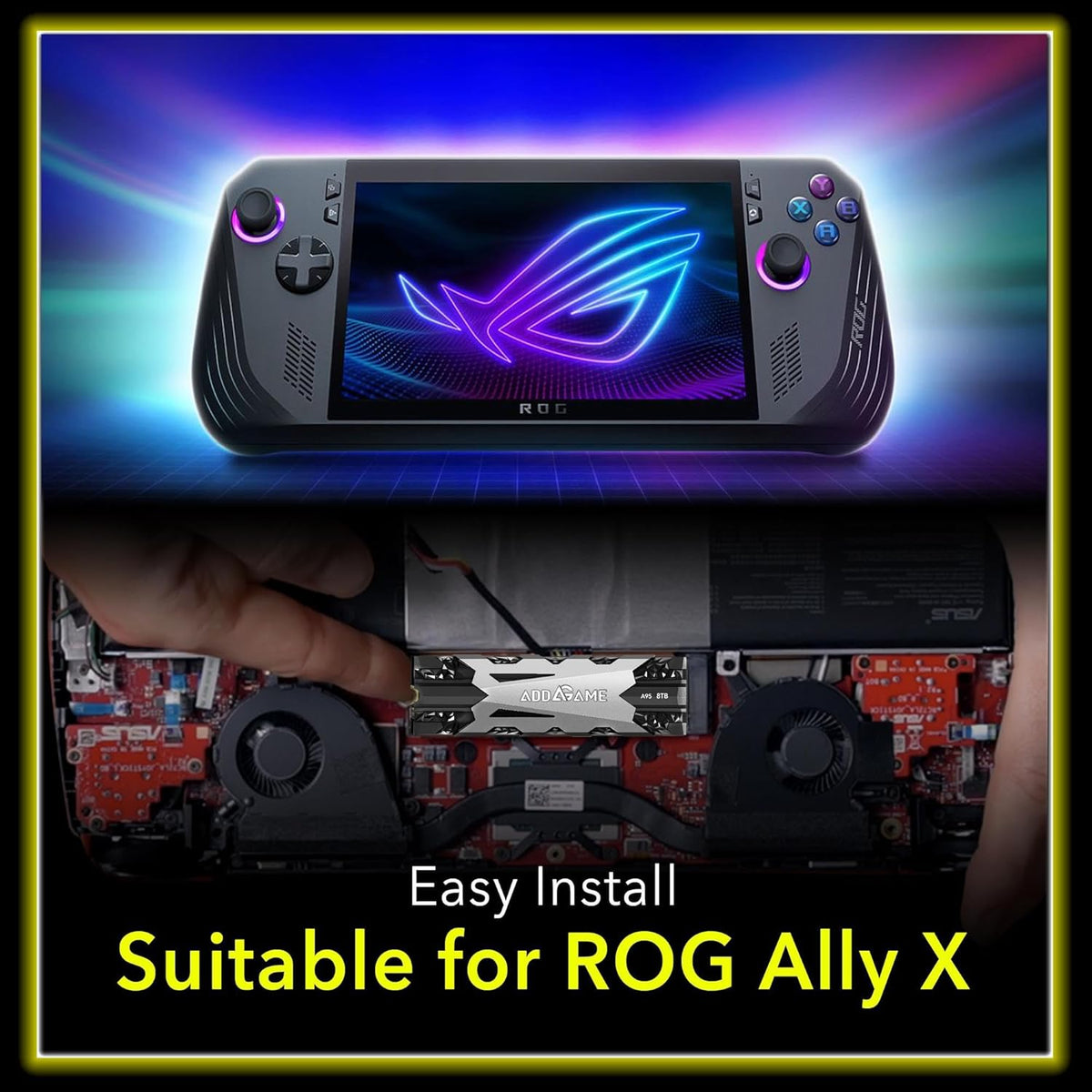 Addlink A95 8TB M.2 SSD Storage Expansion for PS5 Consoles with Heatsink, up to 7000 MB/s, Internal Gaming SSD -2280 PCIe NVMe Gen4X4 3D TLC with Dram NAND SSD Made in Taiwan