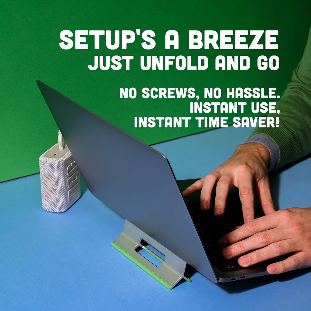 Steepy Adjustable Laptop Stand - 3 Height Options for Desk