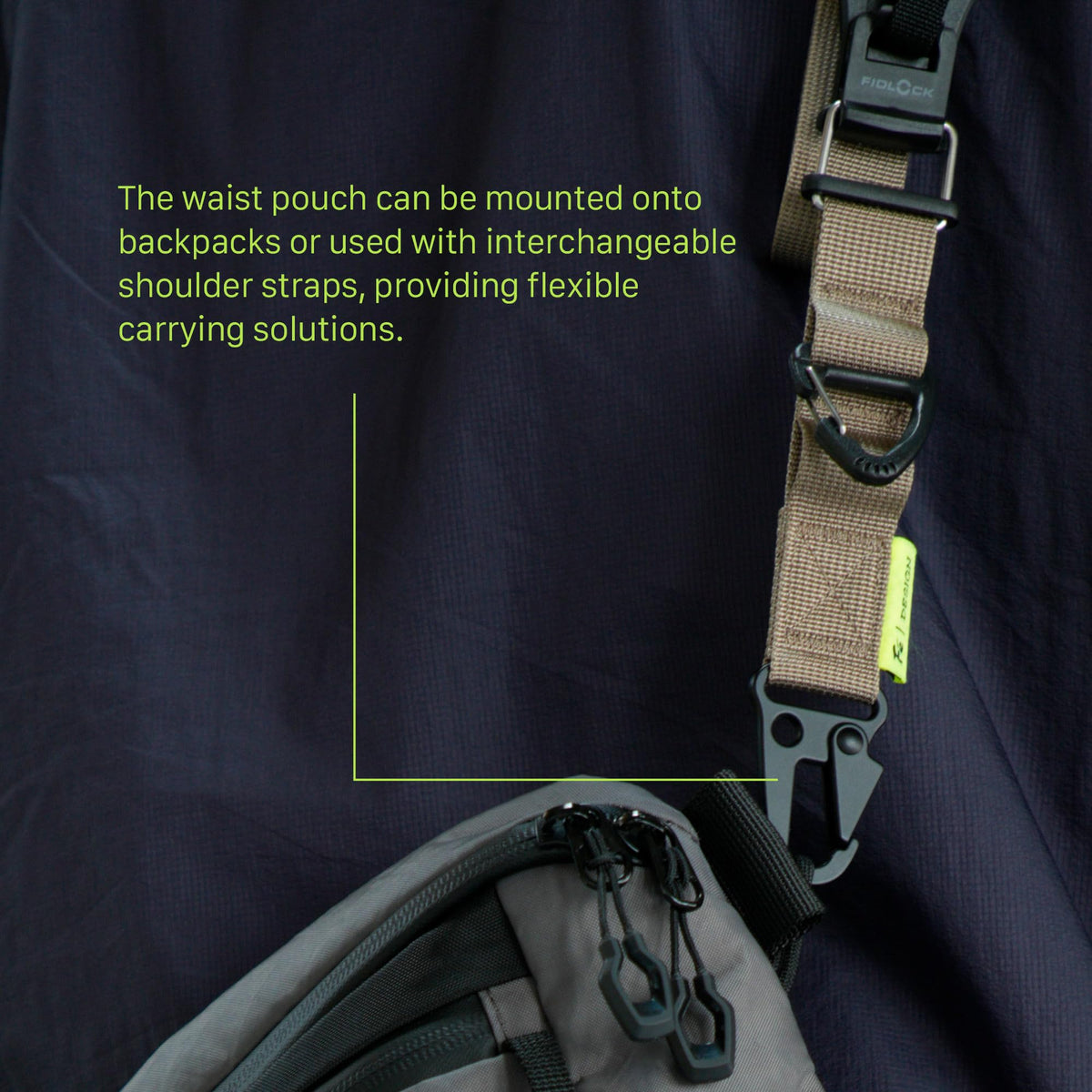 Fe Carrying Pouch for Khronos Ecosystem | Waterproof 5L Camera Accessory Bag | Multi-Mount Waist & Chest Design | Durable Travel Pouch for Filmmakers