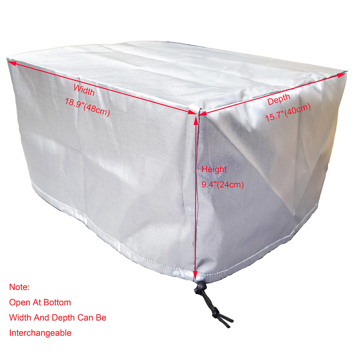 LU2000 Anti-static Printer Dust Cover (18.9W x 15.7D x 9.4H), We Have All Popular Size Printers Jacket Universal Copiers Cover Compatible for Canon