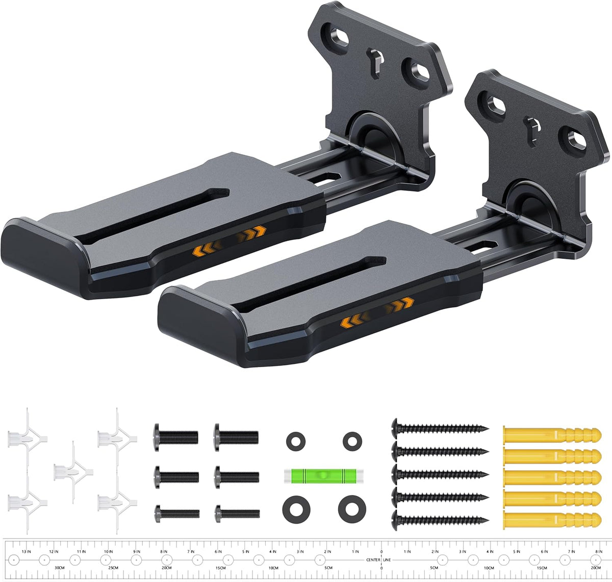 Agandax 38 lbs, 3.8-6.5, Soundbar Wall Mount, Heavy Duty Construction Holds Depth Adjustable Universal Sound Bar Mount