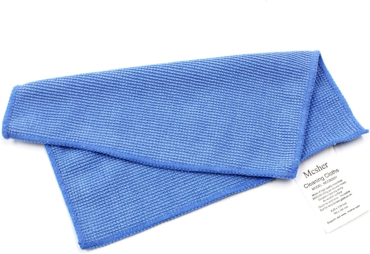 6 6"x 7" Inch Mcsher Microfiber Cleaning Cloths - Pcak, Blue