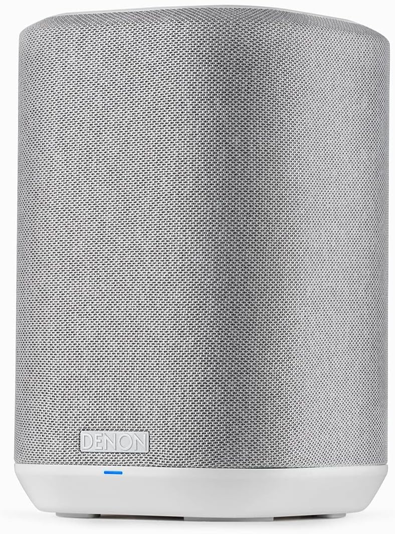 Denon Home 150 Wireless Smart Speaker – Compact Design, Wi-Fi & Bluetooth, HEOS Built-in, Alexa Built-in, Siri & AirPlay 2, Spotify Connect, Multi-Room Support, White
