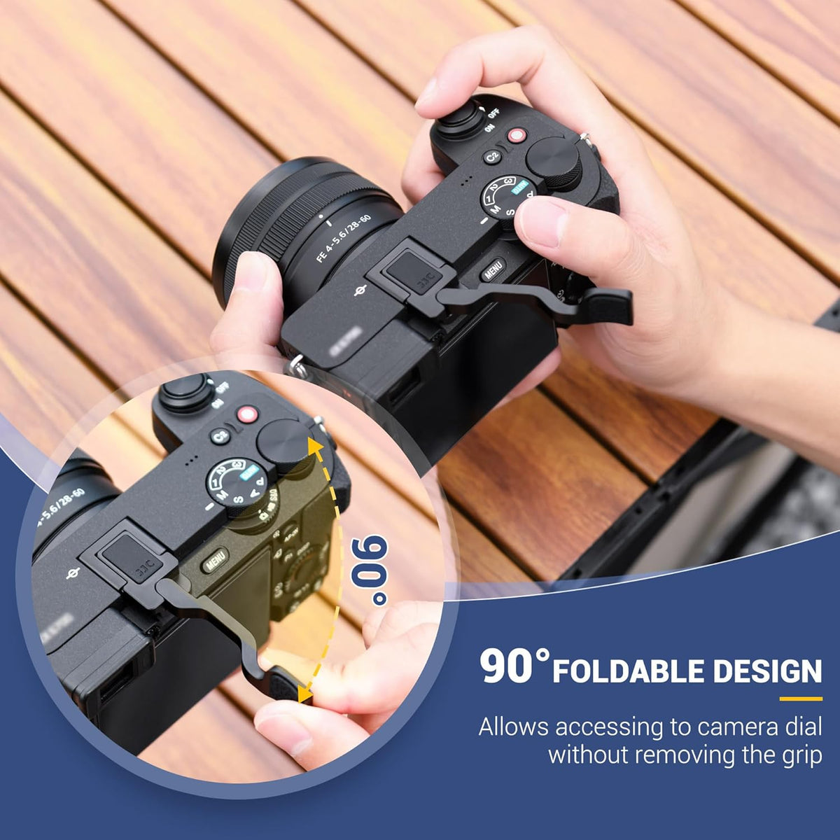 A6700 JJC Soft Eye Cup Eyecup Eyepiece & Metal Thumb Rest Grip for Sony Mirrorless Camera