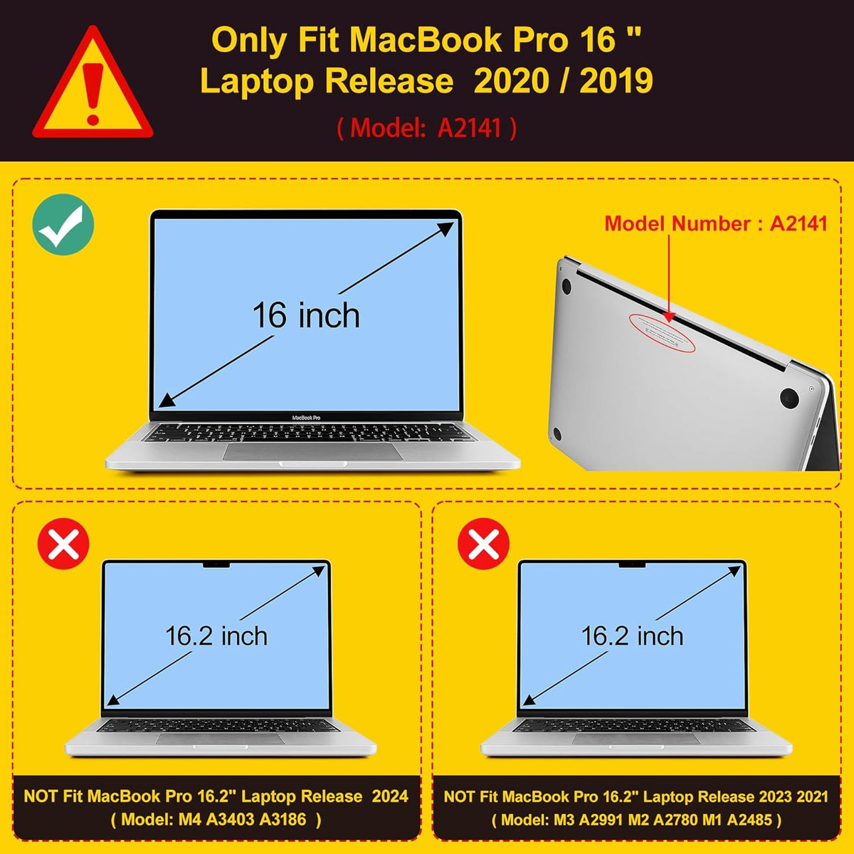 Mektron Case for MacBook Pro 16 Inch A2141 Cover 2019 Release 16" with Liquid Retina Display/Touch ID, Plastic Hard Shell with Keyboard Skin & Screen Protector & Dust Plug, Abstract Florals