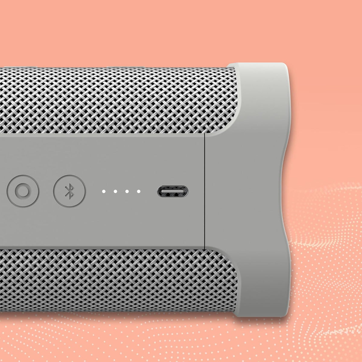 Skullcandy Terrain XL Wireless Bluetooth Speaker - IPX7 Waterproof Portable Speaker, 18 Hour Battery, Nylon Wrist Wrap, True Wireless Stereo (Bone)