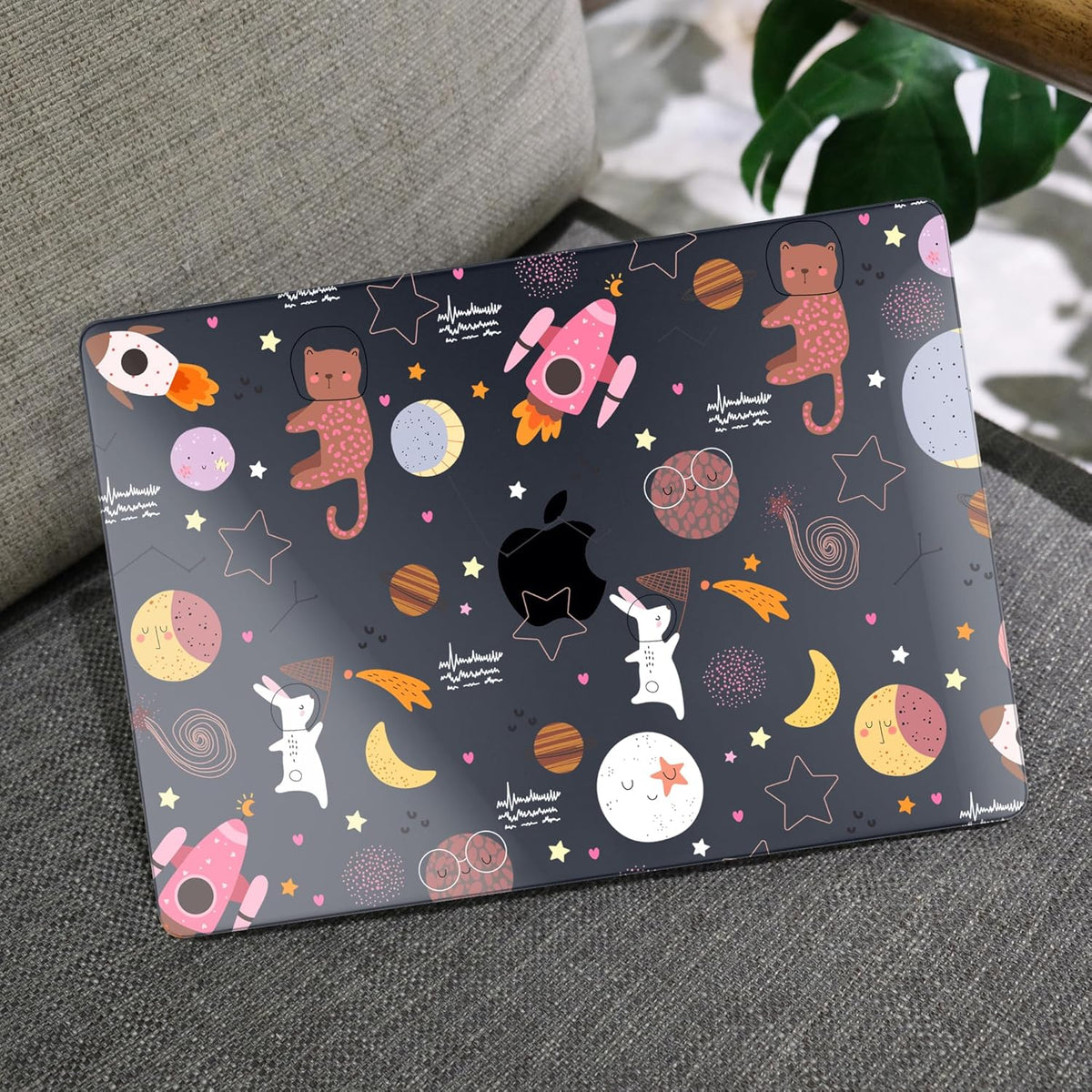 MEEgoodo Case for MacBook Pro 13 inch Case 2022 2021 2020 New A2338 M2/M1 A2251 A2289, Laptop Hard Shell with Keyboard & Camera Cover Compatible with 13 inch MacBook Pro, Space & Planet
