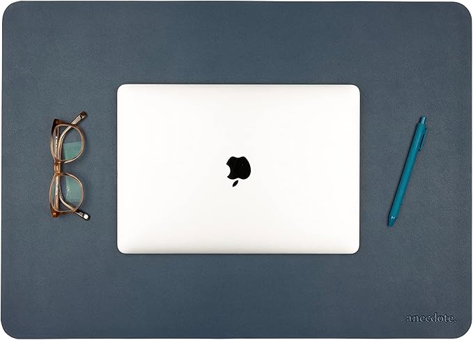 ANECDOTE Vegan Leather Desk Pad - 23.6"x17" Desk Mat for Your Office. This Quality Large Mouse Pad has Chic Elegance, Professional Look & Satisfying Touch - The Perfect Leather Mouse Pad for You!