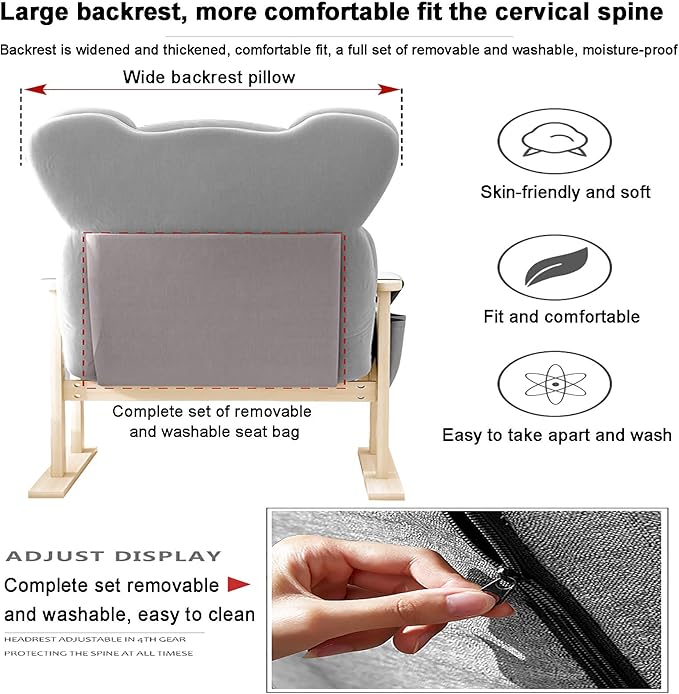 Office Chair Gaming Chair Computer Chair High Back Gaming Chair Relax Desk Chair for Racing Work ExecutiveHome Ergonomic Computer ChairOffice Chair with Footrest Adjustable Backrest Headre