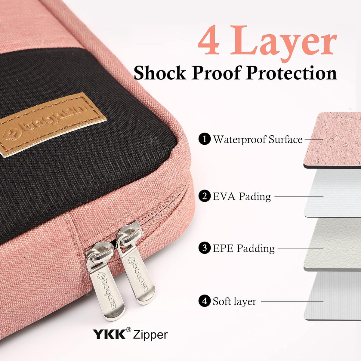 Laptop Sleeve Case, 15.6 17.3 14 13.3 12.3 inch TSA Laptop Sleeve Computer Carrying Bag