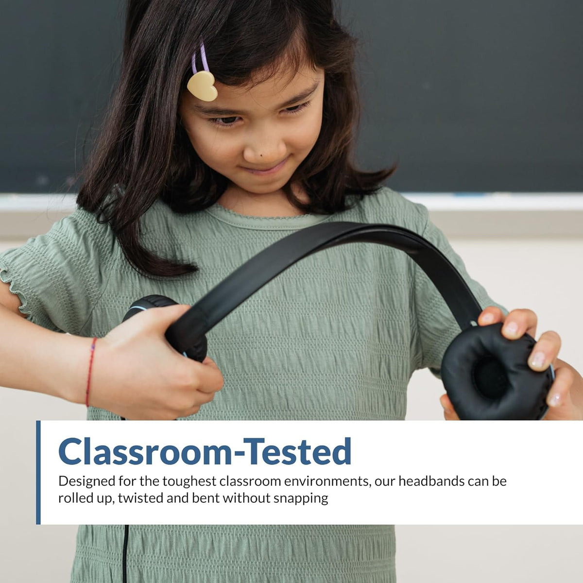 Cyber Acoustics USB-C Stereo Headset (AC-5014) – Durable, Crisp, and Clear Communication in Classrooms and at Home; in-Line Controls for Volume and Mic Mute