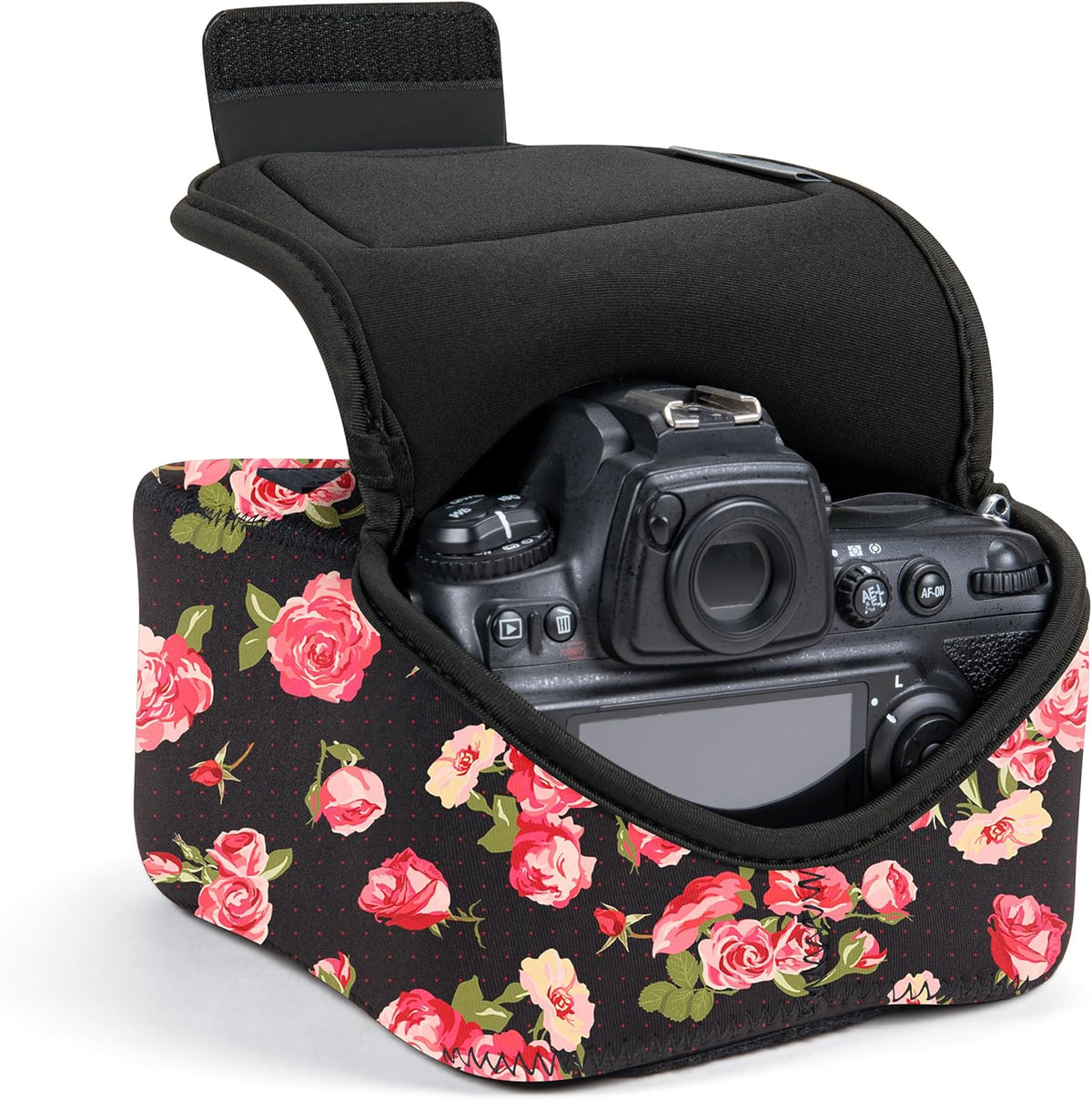 A7 R6 Z50II USA Gear Camera Sleeve (Large) for Mid-Size SLRs Compatible with Sony V, Canon EOS Mark II, Nikon & more