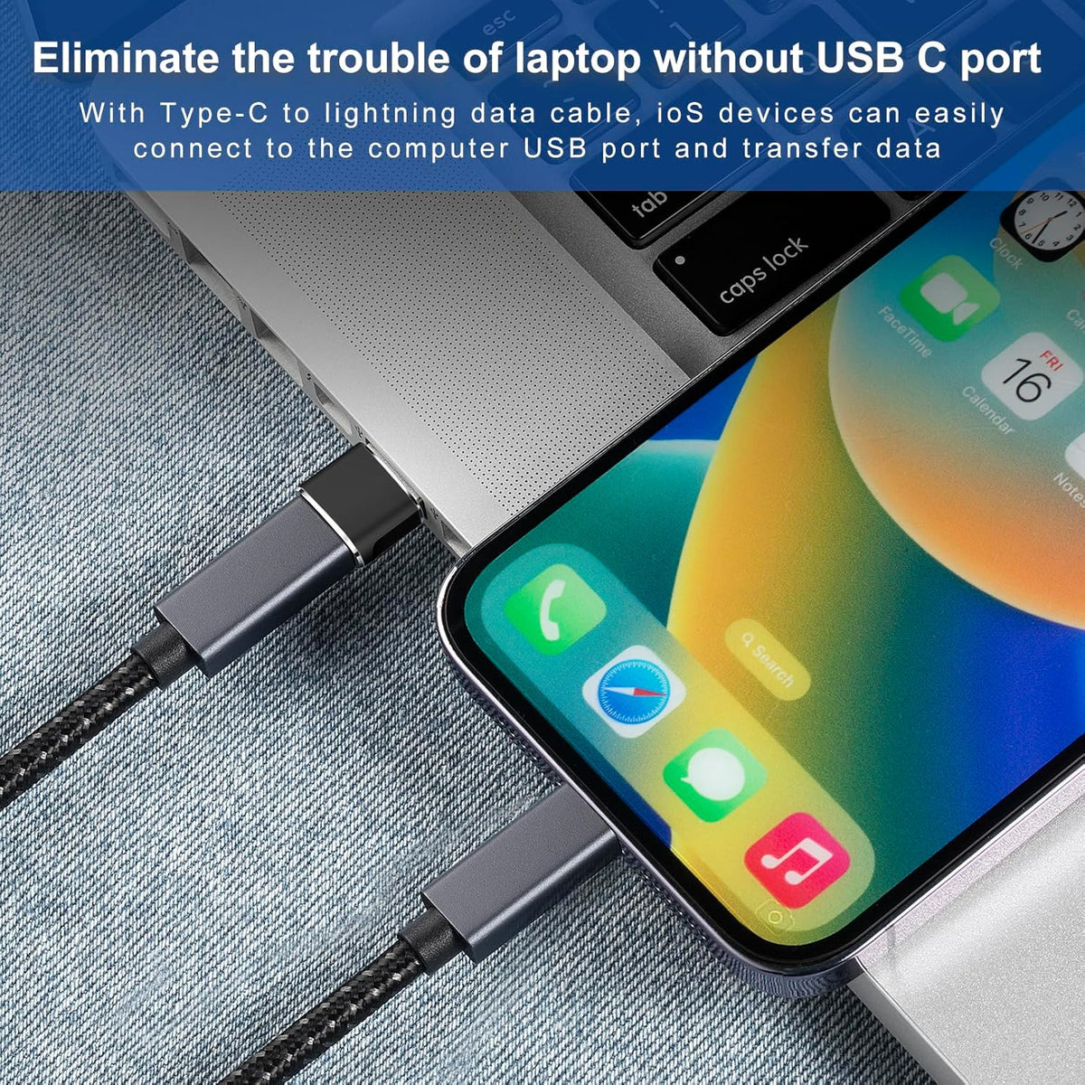 USB to USB C Adapter 4 packs for iPhone Fast Charging, Transfer and Type C OTG convert. USBC to A Compatible with iPhone 16 16e 15 Plus Pro Max,iPad Pro Air 4 Mini 6 almost USB devices