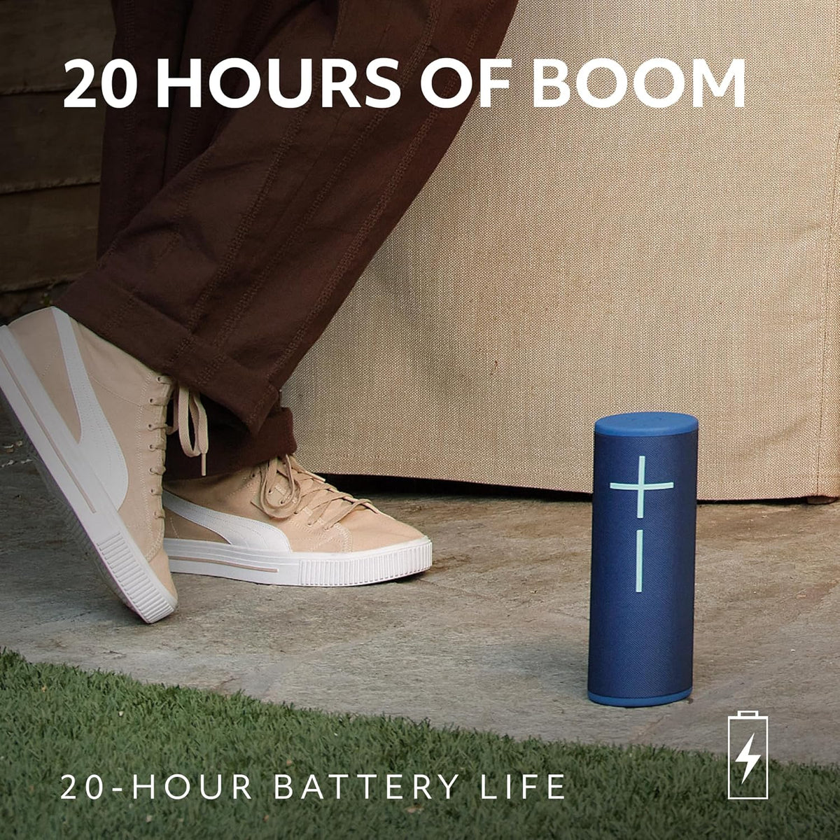 Ultimate Ears MEGABOOM 4 Portable Waterproof Bluetooth Speaker, 360-Degree Sound, Thundering Bass, 147ft Range, 20-Hour Battery, Floating Speaker - Black