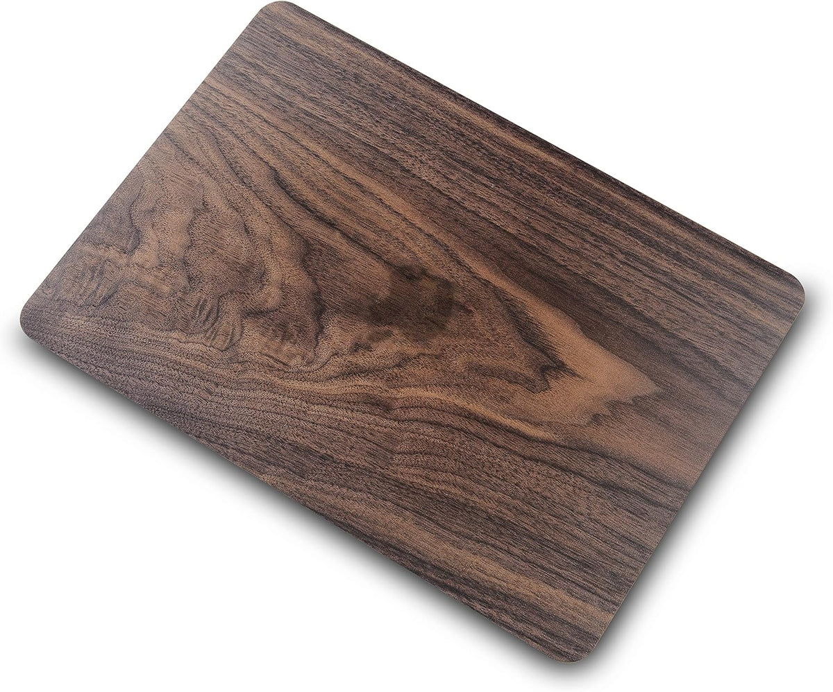 KECC Compatible with MacBook Air 13 inch Case 2022 2021 2020 2019 2018 Release M1 A2337 A2179 A1932 Plastic Hard Shell for MacBook Air 13.3 inch + Keyboard Cover + Sleeve, Walnut Wood