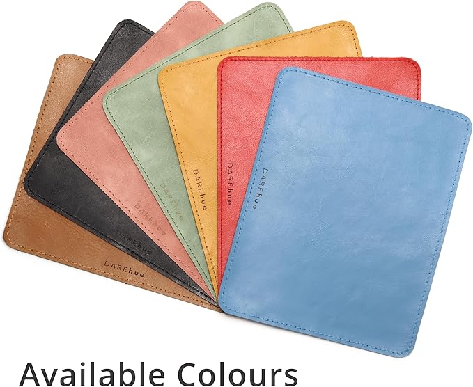 Genuine Leather Mouse Pad (Light Grey Small)