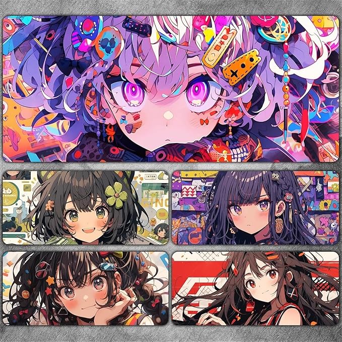 Anime Mouse pad JoJo's Bizarre Adventure Anime Mouse Pads Deskmat Keyboard Mat Large Mouse Pads Rubber Desk Mat