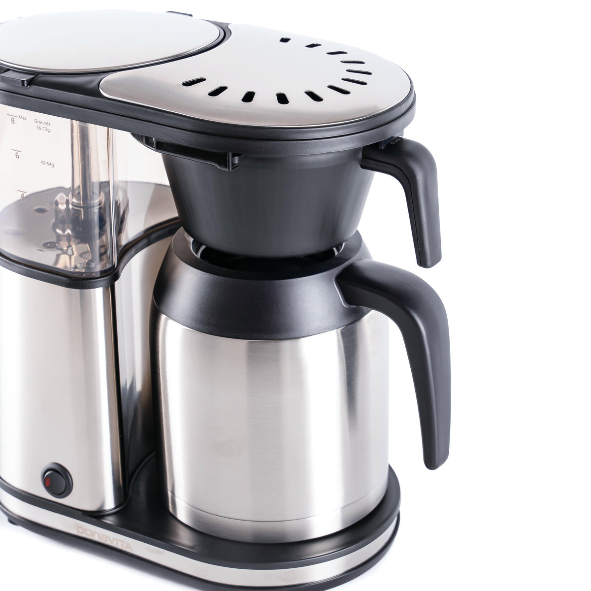 Connoisseur 8-Cup Drip Coffee Brewer One-Touch with Thermal Carafe and Hanging Basket - SCA Certified Home Brewer